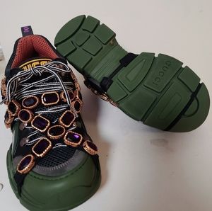 GUCCI Flashtrek Removable Crystal Sneakers